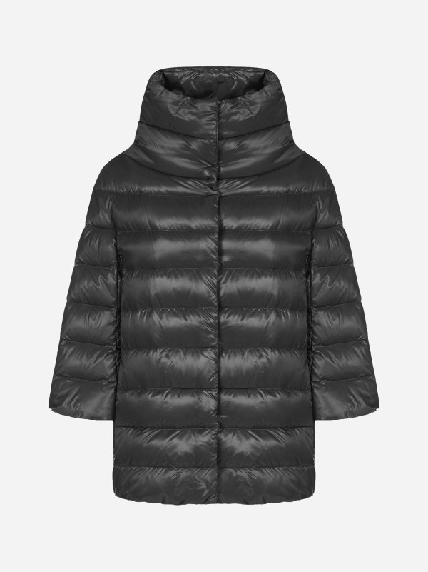 Aminta quilted nylon down jacket
