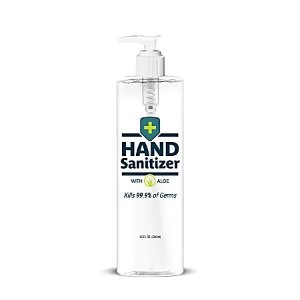 Hand Sanitizer with Aloe, Fragrance-Free, 16 Oz