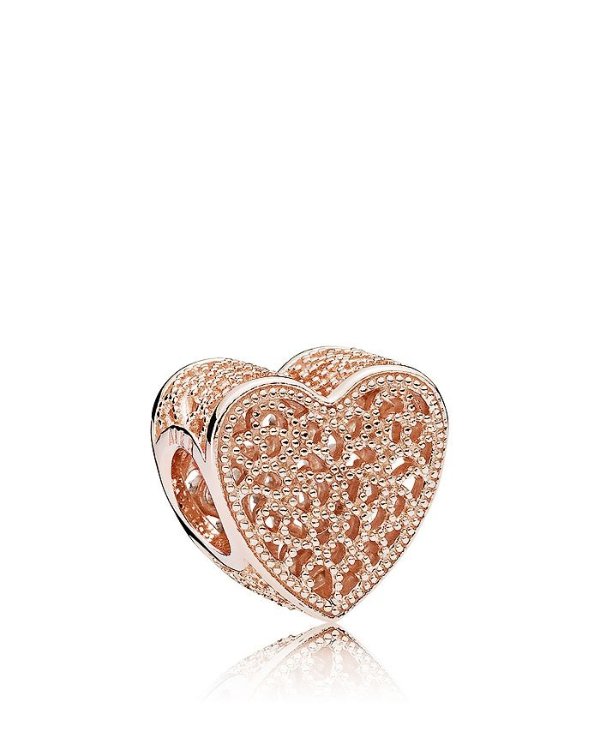 14K Rose Gold & Sterling Silver Filled With Romance Charm