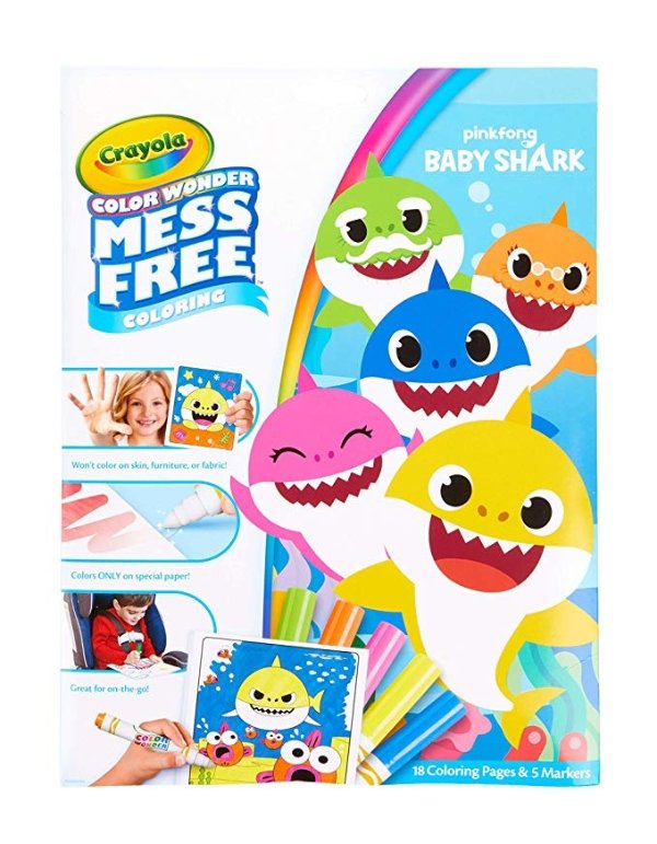 Baby Shark Coloring Pages, Color Wonder