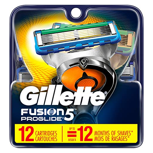 Fusion5 ProGlide Men's Razor Blades Refills, 12 Count, Mens Fusion Razors / Blades