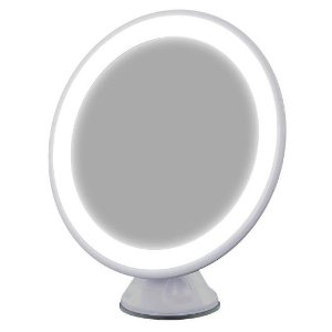 Songmics LED Lighted Makeup Vanity Mirror USB Charge 1x Magnification 360° Rotating w