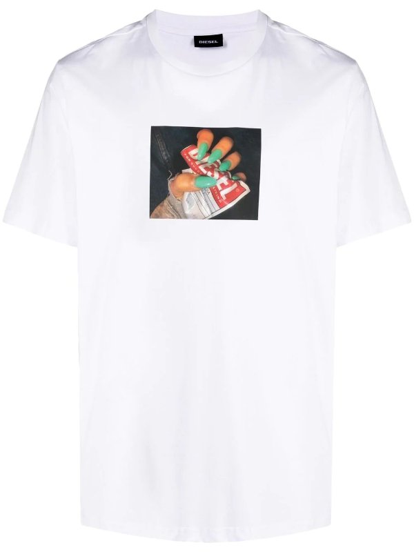 photo-print cotton T-shirt
