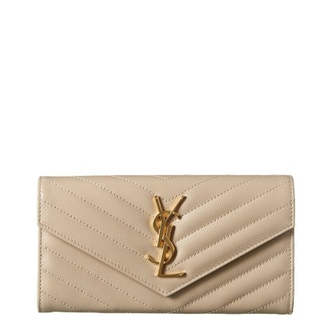 Saint LaurentMonogram Matelasse Leather Continental Wallet