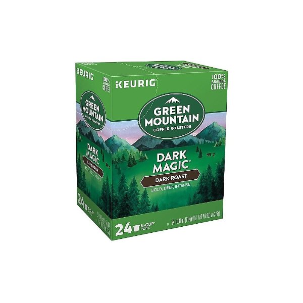 Shop Staples for Keurig® K-Cup® Green Mountain® Dark Magic® Extra Bold Coffee, Regular, 24 Pack