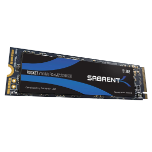 Sabrent Rocket 512GB NVMe PCIe M.2 2280 固态硬盘