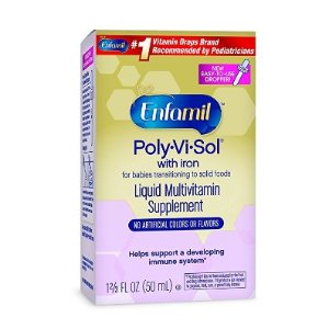 Enfamil Poly-Vi-Sol Multivitamin Supplement Drops with Iron for Infants and Toddlers, 50 mL