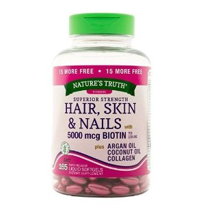 Nature's Truth Superior Strength Hair/Skin/Nails with Argan/Coconut Oil/Collagen