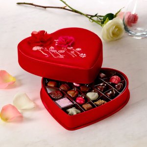 Godiva 37-Pc. Chocolates Fabric Heart Box