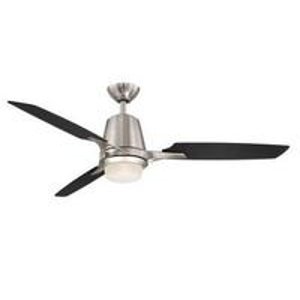Hampton Bay Stylique II 52" Brushed Nickel Ceiling Fan
