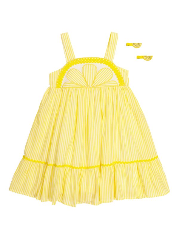 Toddler Girls Lemon Flounce Dress