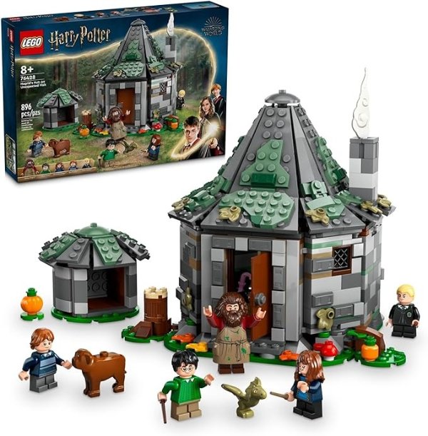 Harry Potter Hagrid’s Hut: An Unexpected Visit, Harry Potter Toy with 7 Characters and a Dragon for Magical Role Play, Buildable House Toy, Gift Idea for Girls, Boys and Kids Ages 8 and Up, 76428