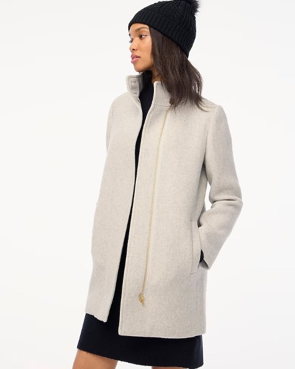 J crew funnel neck on sale coat