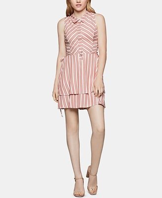 Striped Tiered Fit & Flare Dress