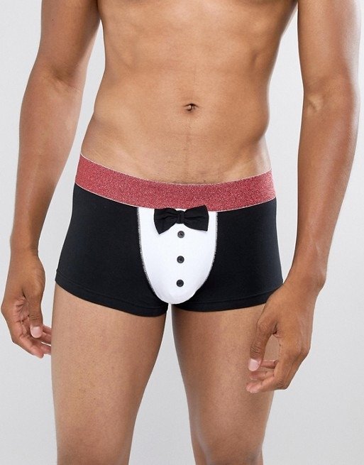 hipsters with bow tie design & glitter waistband | ASOS