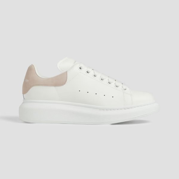 Larry suede-trimmed leather sneakers