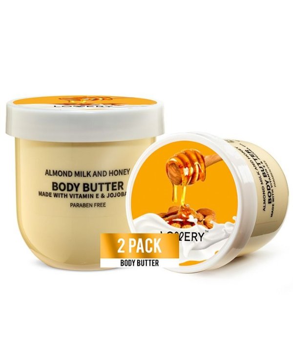 Almond Milk and Honey Body Butter, 2-Pack Bath and Body Care Set