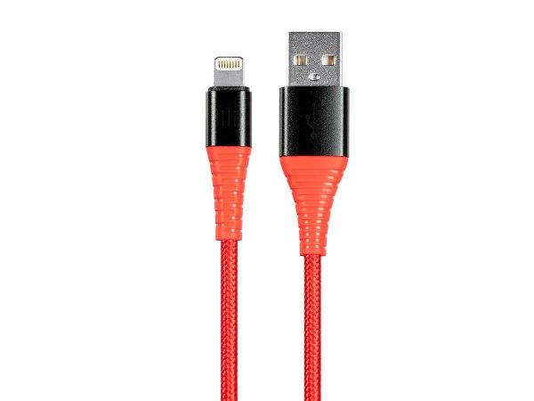 AtlasFlex Apple MFi Certified Lightning to USB Type-A Charge Nylon-Braid Cable