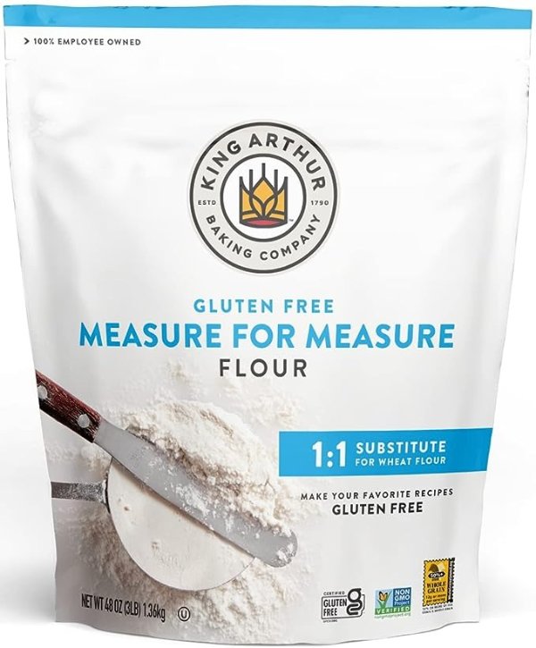 Measure for Measure Flour, Certified Gluten-Free, Non-GMO Project Verified, Certified Kosher, 3 Pounds