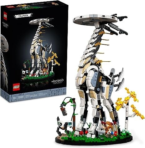 Horizon Forbidden West: Tallneck 76989 Building Sett; Collectible Gift for Adult Gaming Fans; Model of The Iconic Machine with a Display Stand (1,222 Pieces)