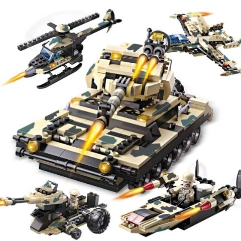 COGO 8-in-1 Military Tanks Building Blocks Set