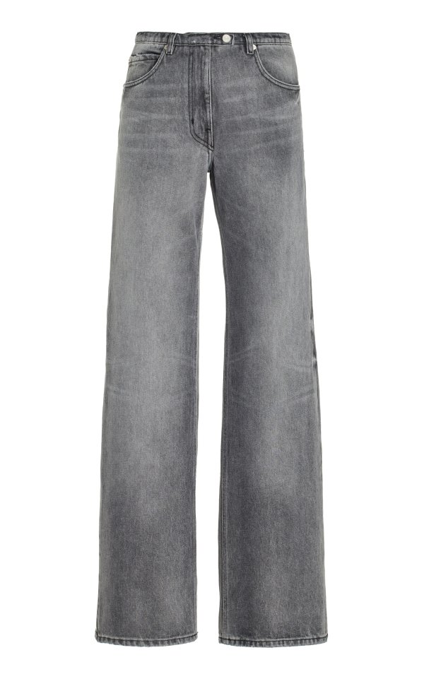 Rigid High-Rise Relaxed Straight-Leg Jeans