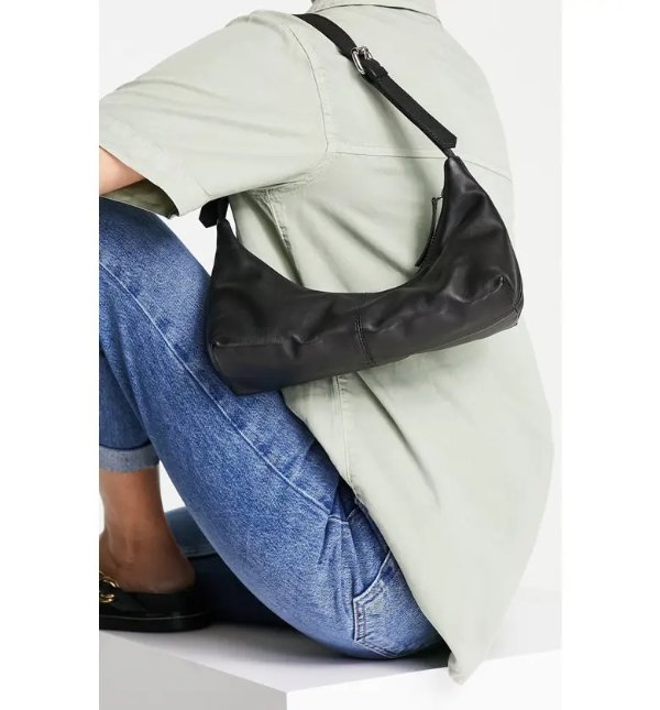 Luna Leather Shoulder Bag