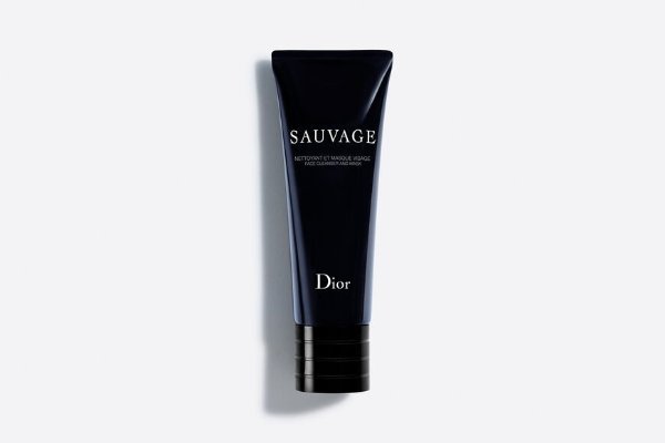 Sauvage Face Cleanser and Mask 2-in-1 face cleanser - cleanses and purifies men's skin