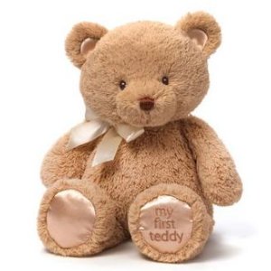 y First Teddy Bear Baby Stuffed Animal, 15 inches