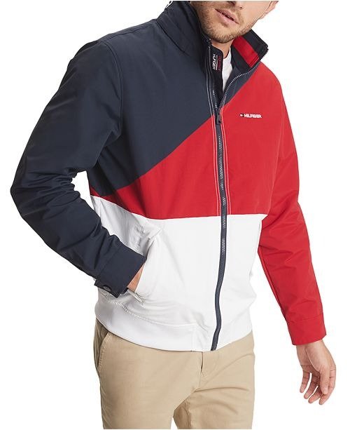 Men's Tate Colorblocked Yacht Jacket with Zip-Out Hood