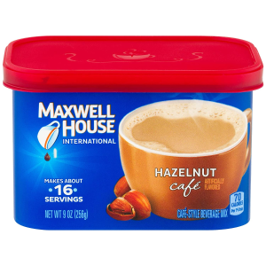 Maxwell House International Hazelnut Café Instant Coffee (9 oz Canister)