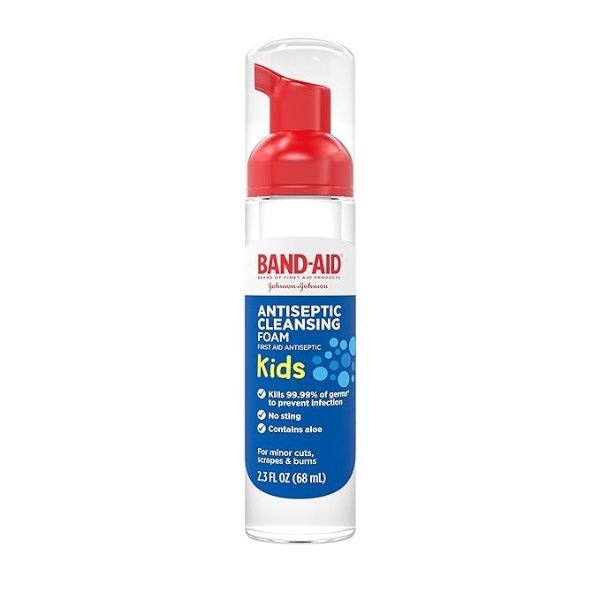 Brand First Aid Antiseptic Cleansing Foam for Kids, 2.3 fl. Oz