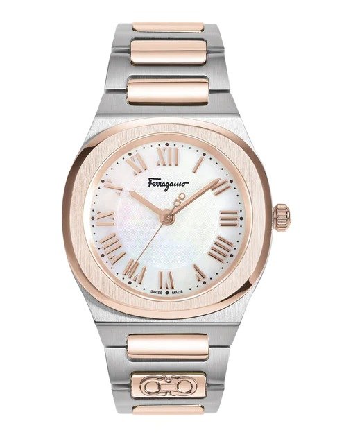 elliptical mother of pearl watch