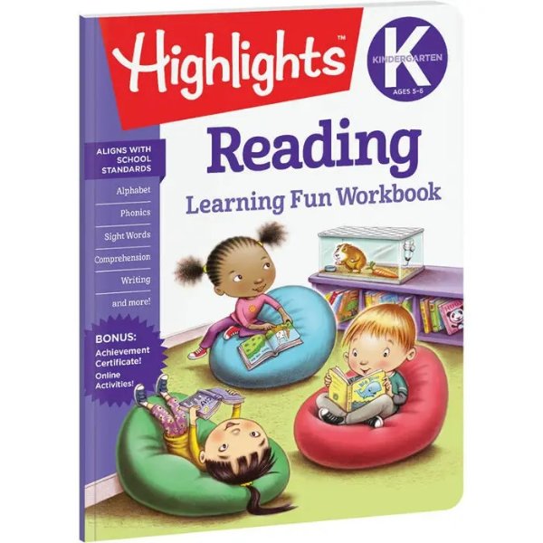 Kindergarten Learning Fun Workbook: Reading