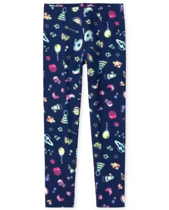 Girls Print Knit Leggings | The Children's Place - MILKY WAY