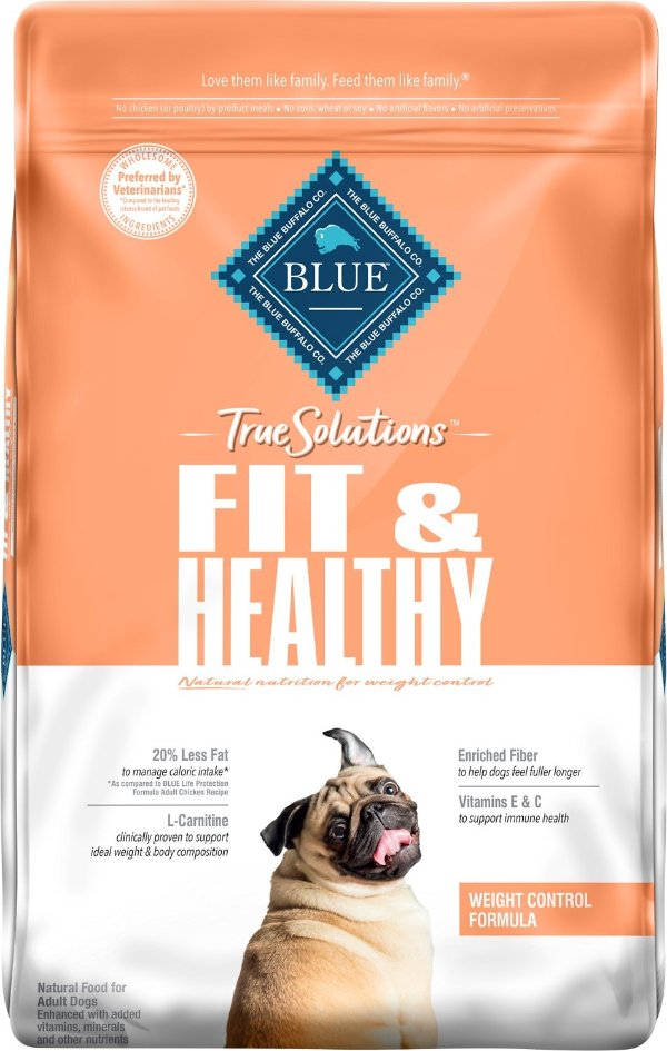 True Solutions Fit & Healthy Weight Control Formula Dry Dog Food, 24-lb bag - Chewy.com