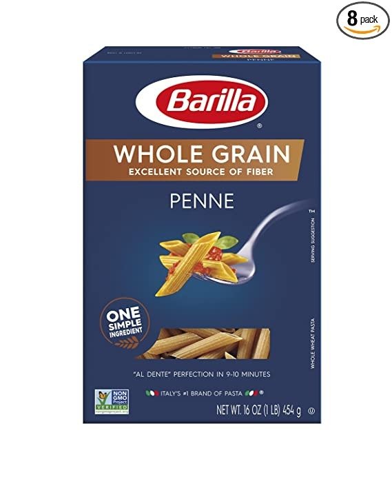 Whole Grain Pasta, Penne, 16 Ounce (Pack of 8)