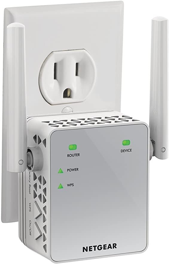 WiFi Range Extender EX3700 - Coverage up to 1000 sq.ft. and 15 Devices with AC750 Dual Band Wireless Signal Booster & Repeater (up to 750Mbps Speed), and Compact Wall Plug Design