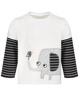Baby Boys Elephant Cotton T-Shirt, Created for Macy's
