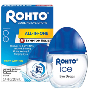 Amazon Rohto Ice All-in-one Eye Drops 3Count