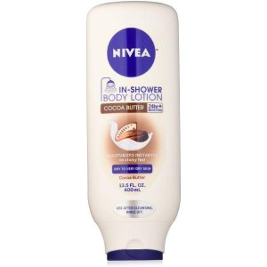 NIVEA In-Shower Cocoa Butter Body Lotion, 13.5 Ounce