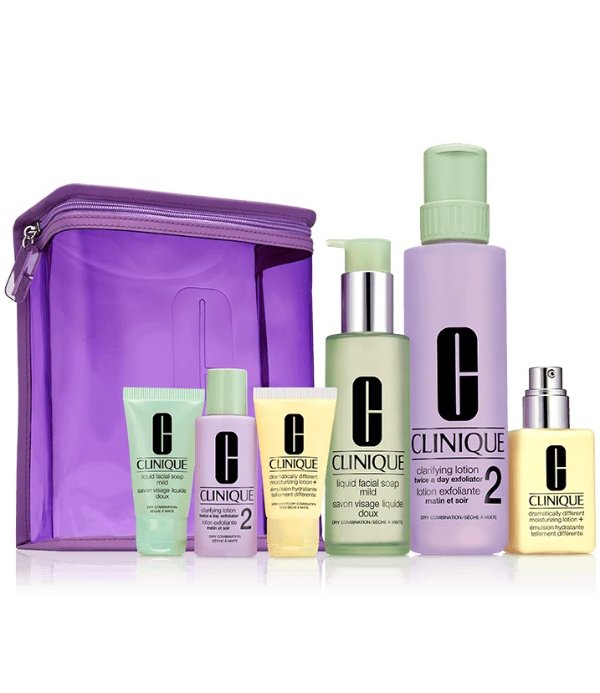 Great Skin Home and Away Gift Set (Skin Types I/II) | Clinique