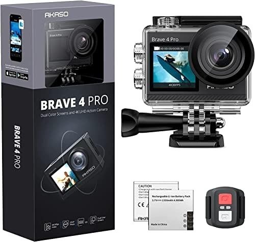 Brave 4 Pro 动作相机（带 64GB microSDXC 存储卡）