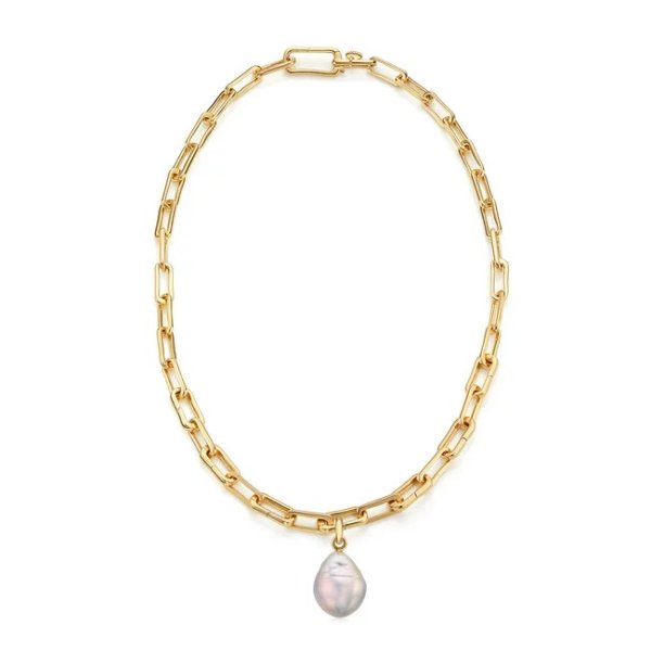 Gold Vermeil Alta Capture and Pearl Necklace Set | Jewellery Sets | Monica Vinader