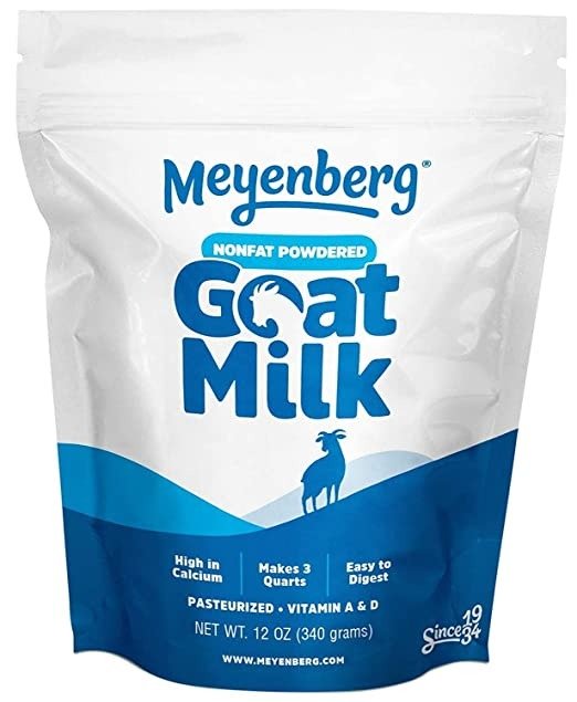 Nonfat Powdered Goat Milk, 12 Ounce, Resealable Pouch, Vitamins A & D, Gluten Free, Soy Free, 12 OZ (Pack of 1)