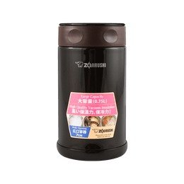 【美食者的魔法罐！】日本ZOJIRUSHI象印 不锈钢真空保冷保温焖烧杯 #黑色 750ml SW-FCE75TD | 亚米