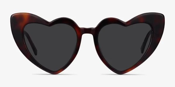 Darling - Heart Tortoise Frame Sunglasses | EyeBuyDirect