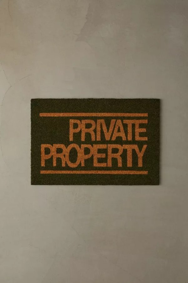 Private Property Doormat