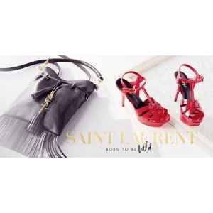 Rue La La 闪购 Saint Laurent 品牌Y扣包、美鞋热卖