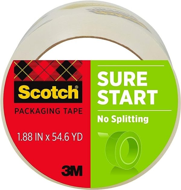 Scotch 透明打包胶带 54.6yd